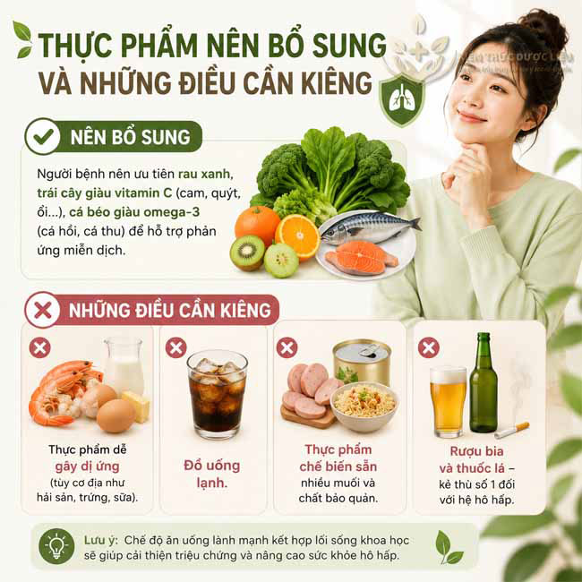 Thực phẩm nên bổ sung và những điều cần kiêng :